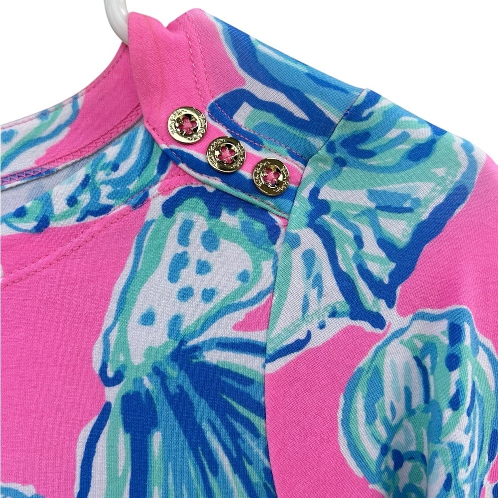 Lilly Pulitzer Long Sleeve Sophie Dress - Size XS - Pink Sea Shells - Picture 7 of 14